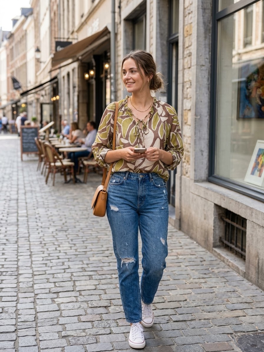 Flowered Blouse